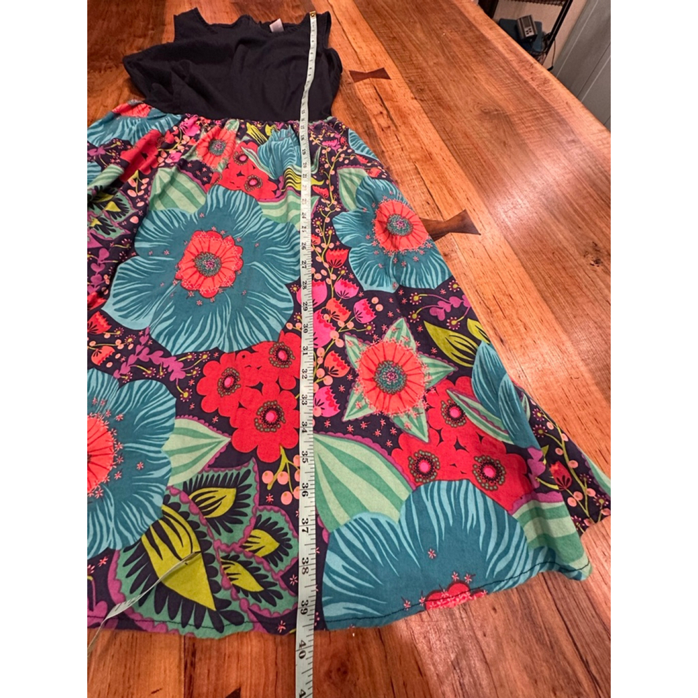 Retrolicious Floral Resort Sun Dress Vibrant Tropical Print Large - Picture 10 of 10